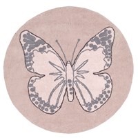 Lorena Canals Butterfly Kids Washable Round Rug