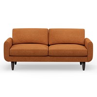 Hutch Rise Textured Weave 3 Seater Sofa with Round Arms 
