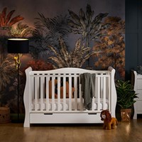 Obaby Stamford Luxe Cot Bed in White