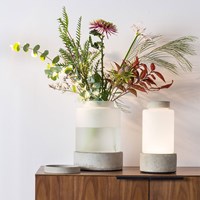Zuiver Reina Concrete Vase Including Rechargeable Lamp 