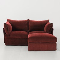 Swyft Sofa in a Box Model 06 Modular Royal Velvet 2 Seater Sofa with Chaise 