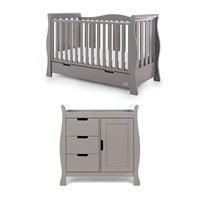 Obaby Stamford Luxe Cot Bed 2 Piece Nursery Furniture Set 