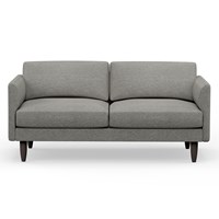 Hutch Rise Textured Weave 3 Seater Sofa with Curve Arms 