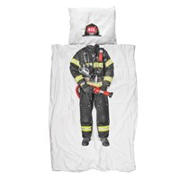 Snurk Childrens Firefighter Duvet Bedding Set 