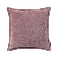 Cozy Living 45x45cm Velvet Cushion with Mandala Embroidery in Rust