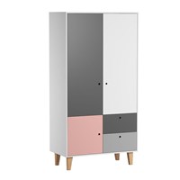 Vox Concept 2 Door Wardrobe in a Choice of 6 Colours 