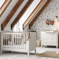 Vox Milenne Baby Cot Bed 2 Piece Nursery Set 