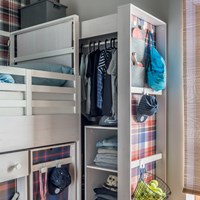 Vox Nest Pull Out Wardrobe in Larch Effect & Graphite