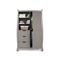 Obaby Stamford Double Wardrobe in Taupe Grey