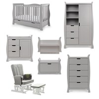 Obaby Stamford Luxe Cot Bed 7 Piece Nursery Furniture Set 