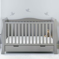 Obaby Stamford Luxe Cot Bed in Warm Grey