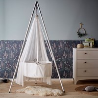 Leander Hanging Baby Cradle with Stand & Mattress 