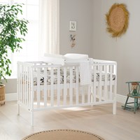 Tutti Bambini Malmo Cot Bed, Cot Top Changer and Mattress Bundle 