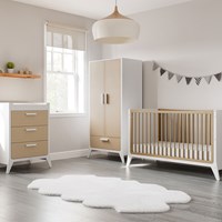 SnuzFino Cot Bed 3 Piece Nursery Furniture Set 