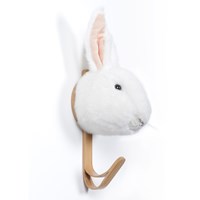 Kids Rabbit Plush Animal Head Coat Hook