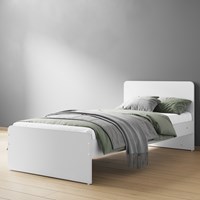 Flair Wizard Single White Bed Frame 