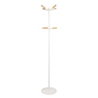 Zuiver White Wooden Tip Coat Stand in Scandinavian Style