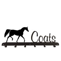 Coat Rack in Arab Horse Design