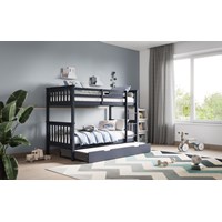 Flair White Wooden Detachable Zoom Bunk Bed With Trundle 