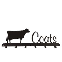 Coat Rack in Jersey Cow Design