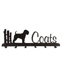 Coat Rack in Soft Wheaten Dog Design