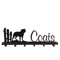 Coat Rack in Staffordshire Terrier Design
