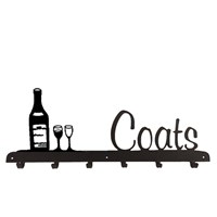 Coat Rack in Wine Bottle Design