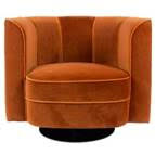 Art Nouveau Tub Chair in Orange