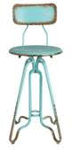 Distressed Iron Counter Stool