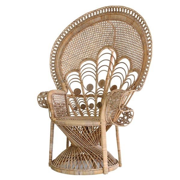 Retro Rattan Peacock Chair