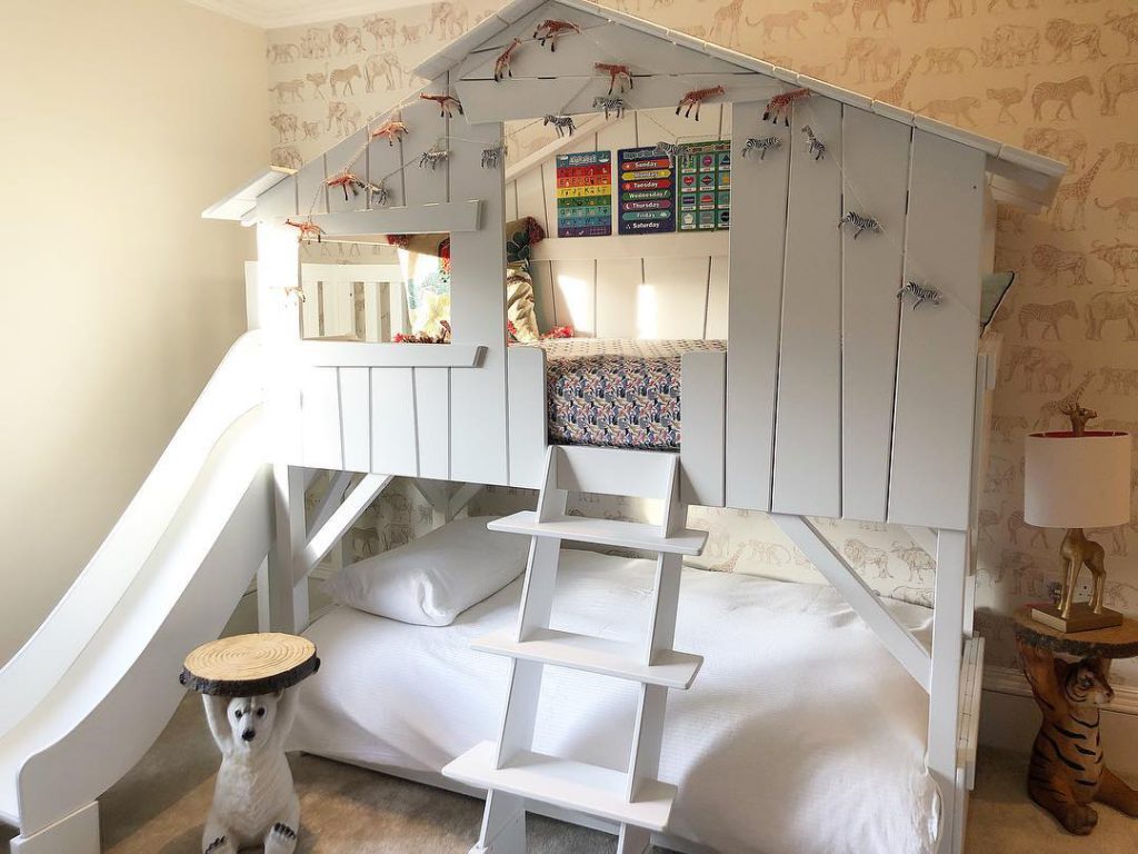 Samantha Faiers Jungle Safari Room for Baby Paul Treehouse Bed