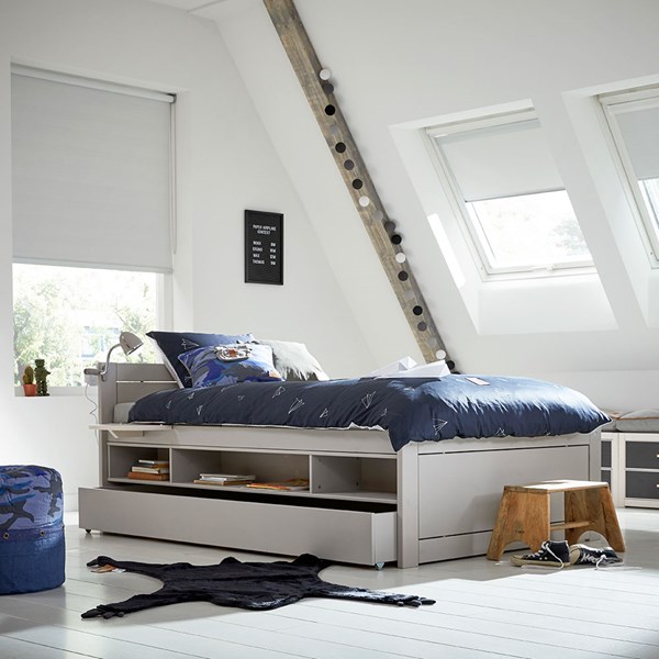 teenage single bed with storage