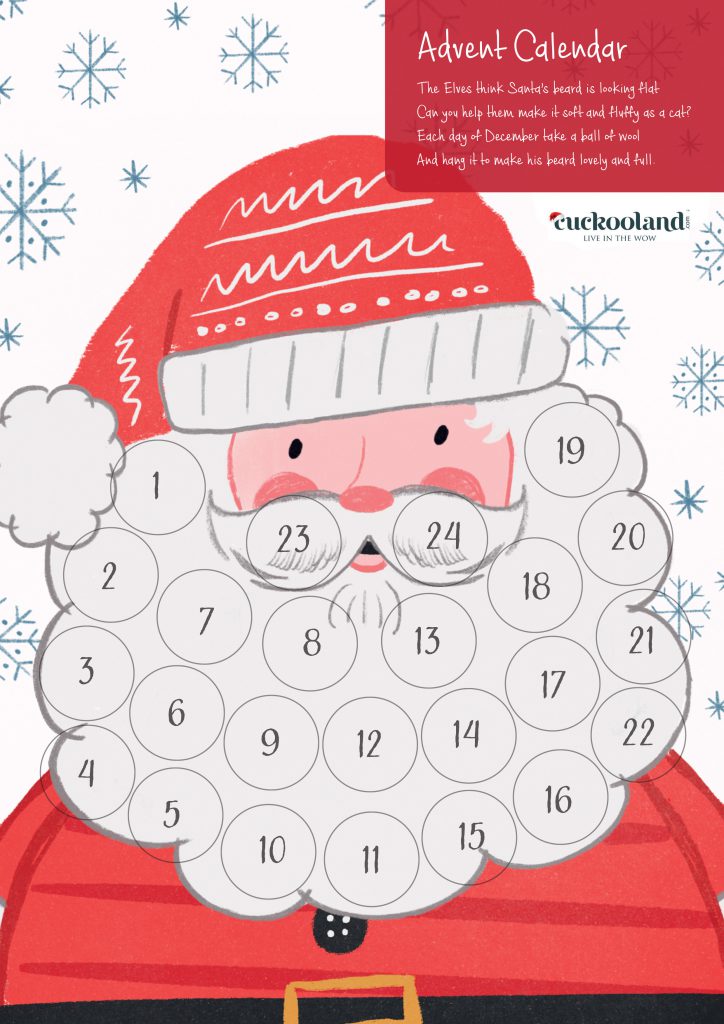 Printable advent calendar