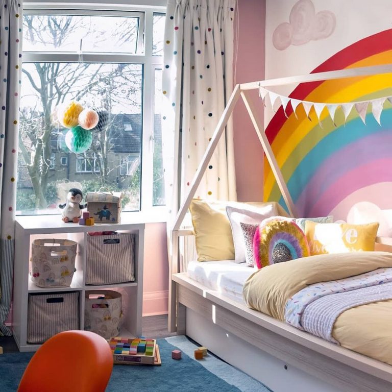 Create the Ultimate Rainbow Themed Kids Room