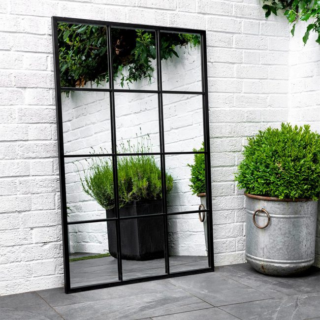 Accent-Black-Framed-Window-Mirror