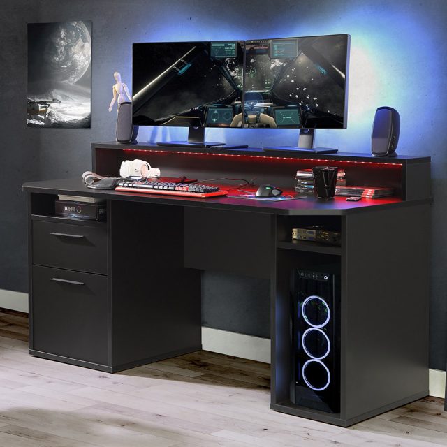 Black-Power-Z-Gaming-Desk-with-Red-LED-Lighting