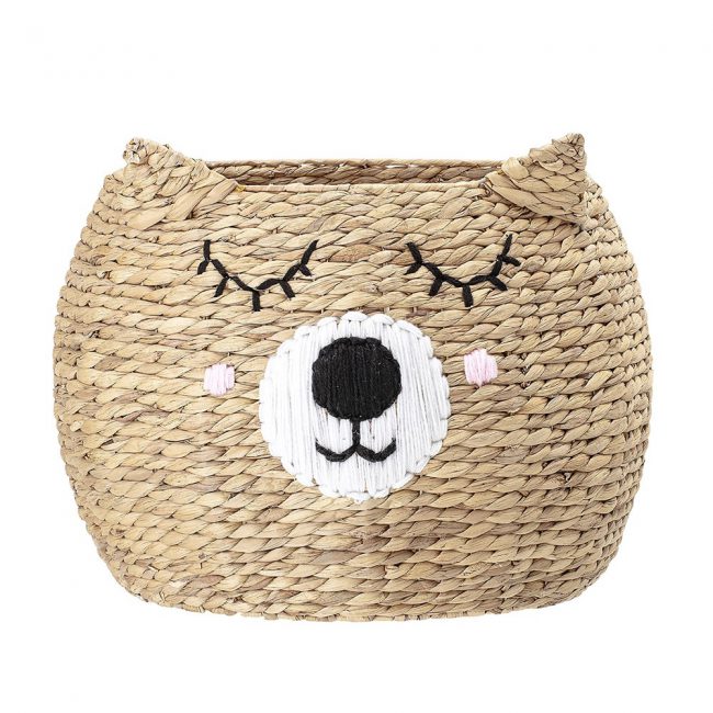 Bloomingville-Water-Hyacinth-Basket-in-Bear-Design