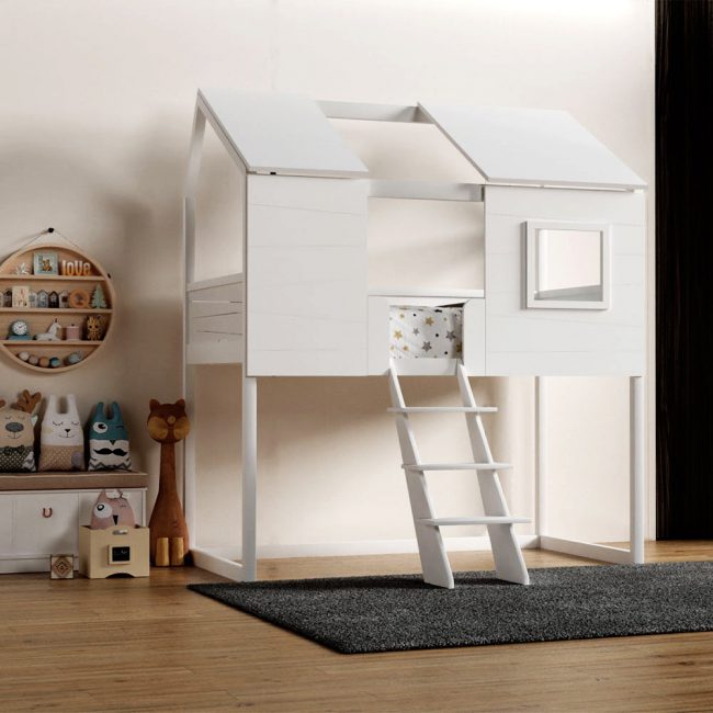 Cuckooland-Kids-White-Adventure-House-Bed