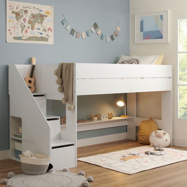 Cuckooland-Olivia-Cabin-Bed-White