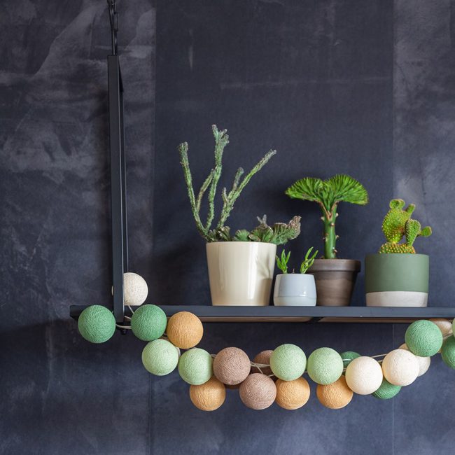 Decorative-Cotton-Ball-String-Lights-in-Forest-Green