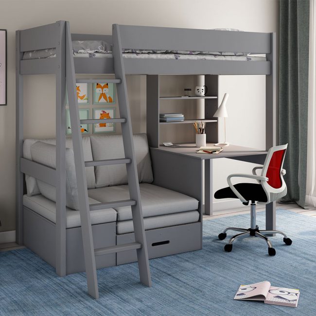Estella-High-Sleeper-With-Grey-Sofa-Bed-And-Desk
