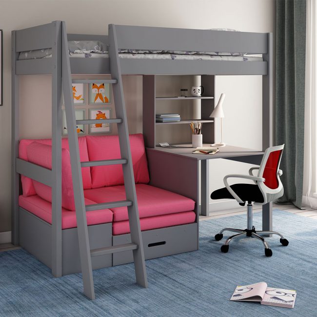 Estella-High-Sleeper-With-Pink-Sofa-Bed