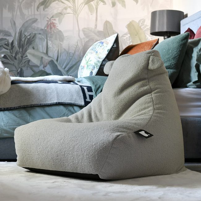 Extreme-Lounging-Kids-Bean-Bag-in-Grey-Teddy-Fabric