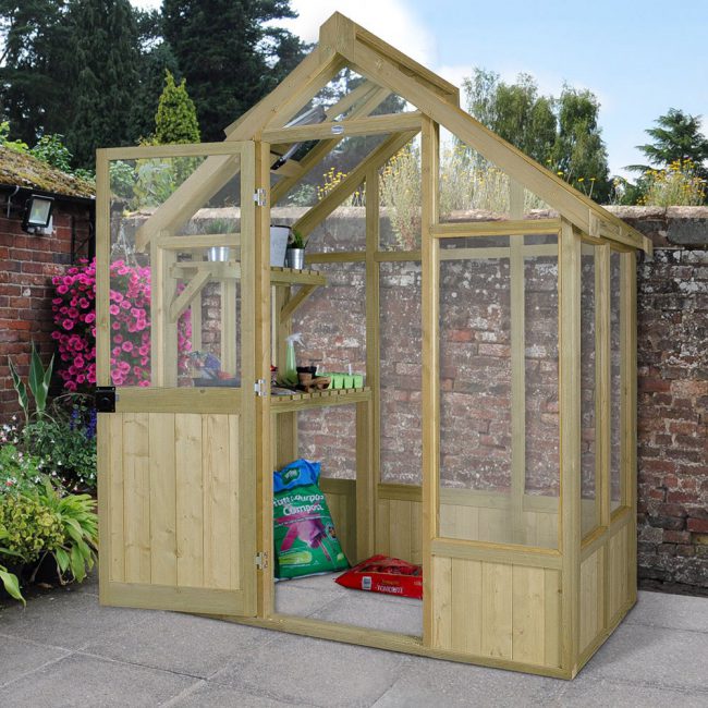 Forest-Garden-Traditional-Wood-and-Glass-Greenhouse