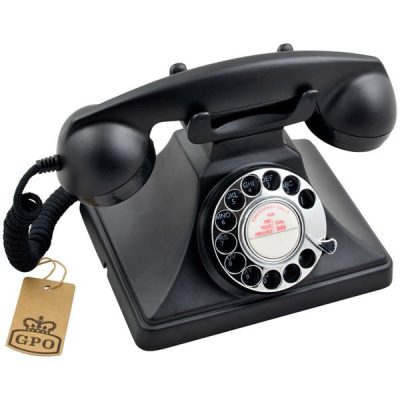 GPO-200-Rotary-Dial-Phone-Black