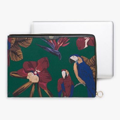 Ladies-Padded-Parrot-Print-Laptop-Sleeve