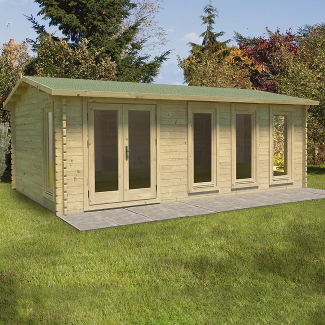 Large-Wooden-Log-Cabin-with-Glazed-Windows