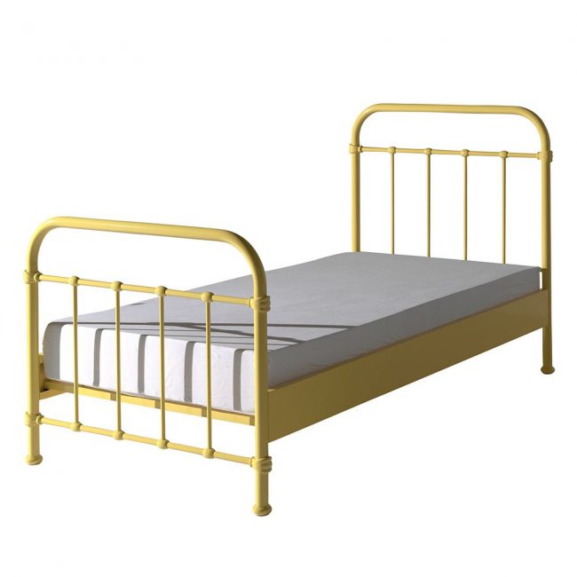 New-York-Stylish-Yellow-Metal-Bed-Frame