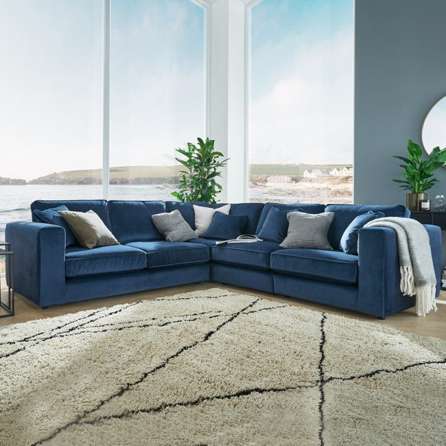 Nimbus-Blue-Velvet-Modular-Corner-Sofa