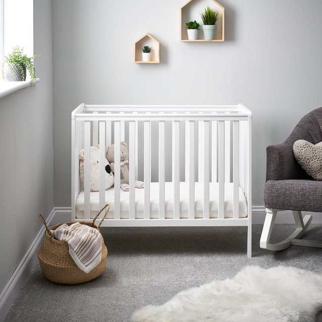 Obaby-White-Bantam-Space-Saver-Cot